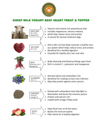 Calming Beef Heart - Sheep Yogurt Treats Ewegurt