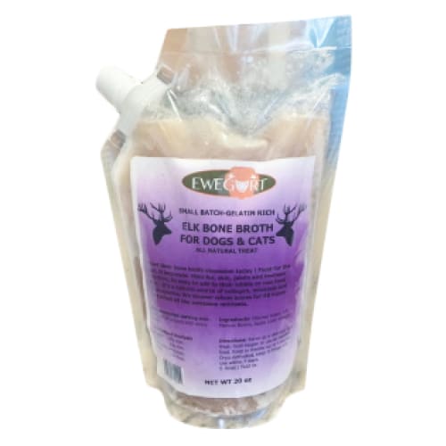 ELK broth is great for protein allergies arthritis & pets affected by cold weather & compromised auto-immune health - bone broth